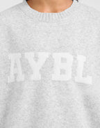 Varsity Knitted Crew Sweatshirt