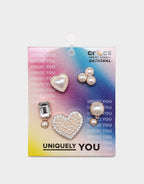 5-Pack Pearly Hearts Jibbitz Charms
