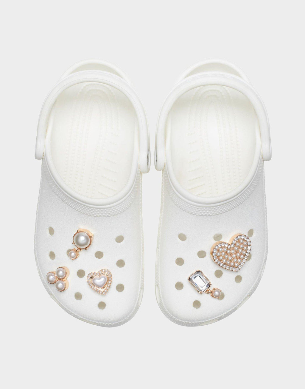 5-Pack Pearly Hearts Jibbitz Charms