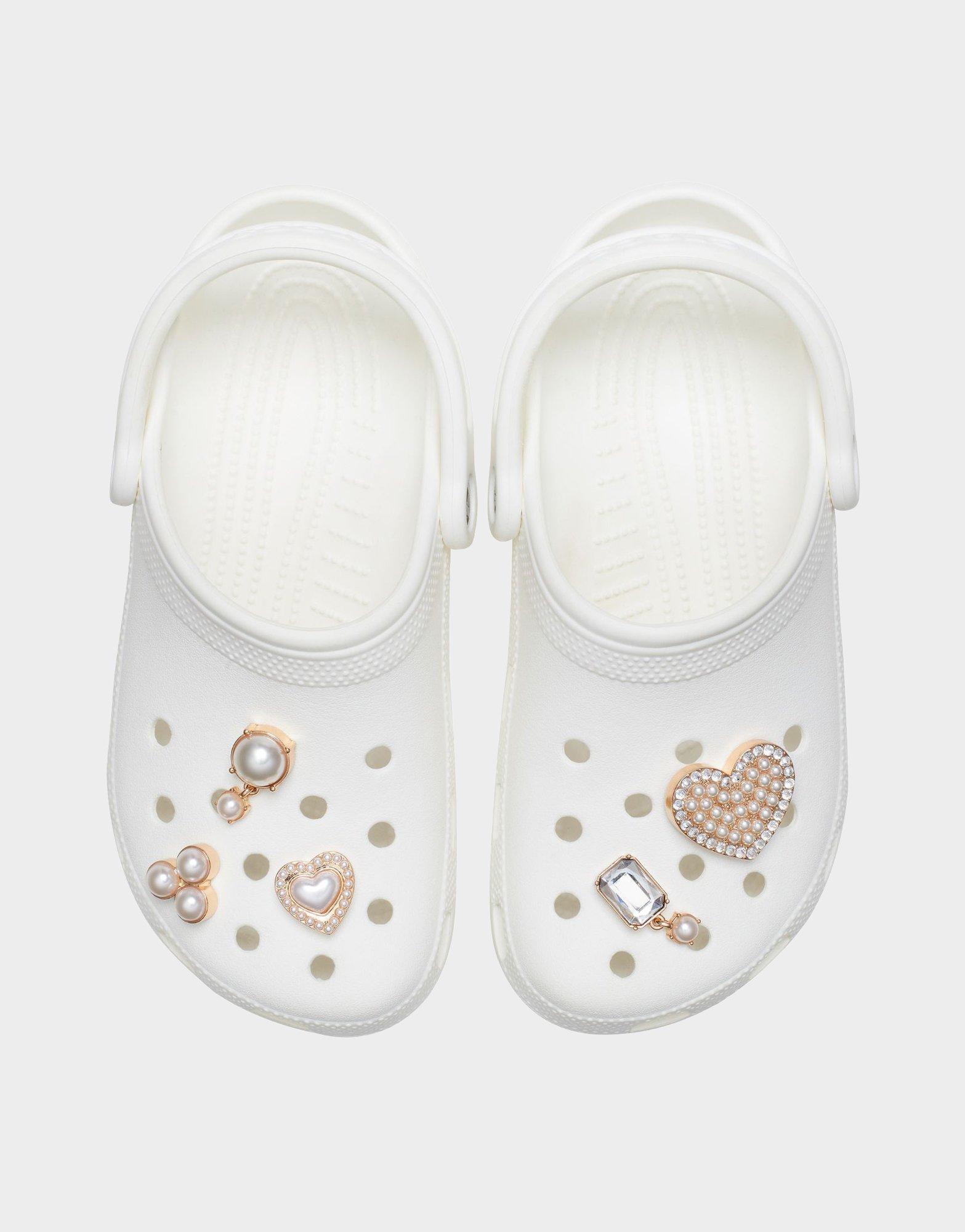 5-Pack Pearly Hearts Jibbitz Charms