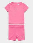 Girls' Ribbed T-Shirt/Shorts Set Infant