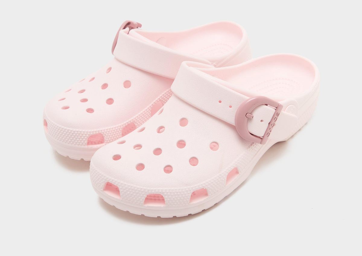 Classic Enamel Buckle Clogs Women's