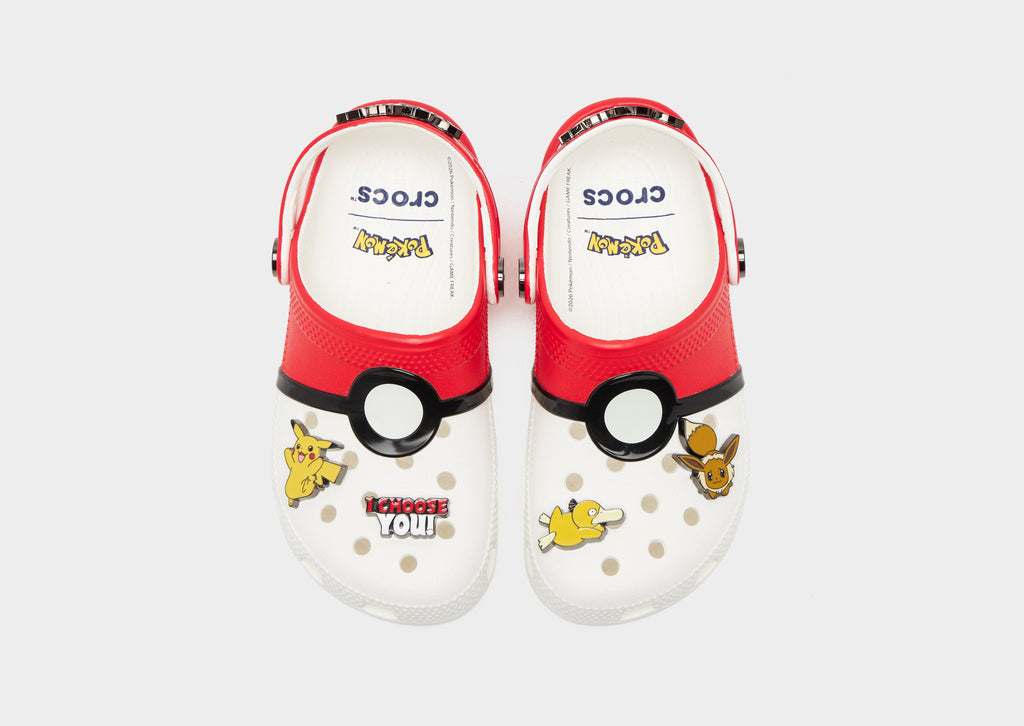 Classic Clogs 'Pokemon Poke Ball' Junior's