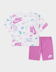 Girls' All Over Print T-Shirt/Shorts Set Children