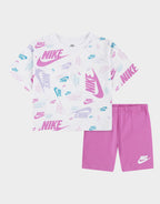 Girls' All Over Print T-Shirt/Shorts Set Children