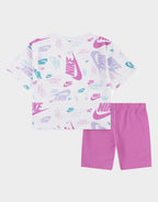 Girls' All Over Print T-Shirt/Shorts Set Children
