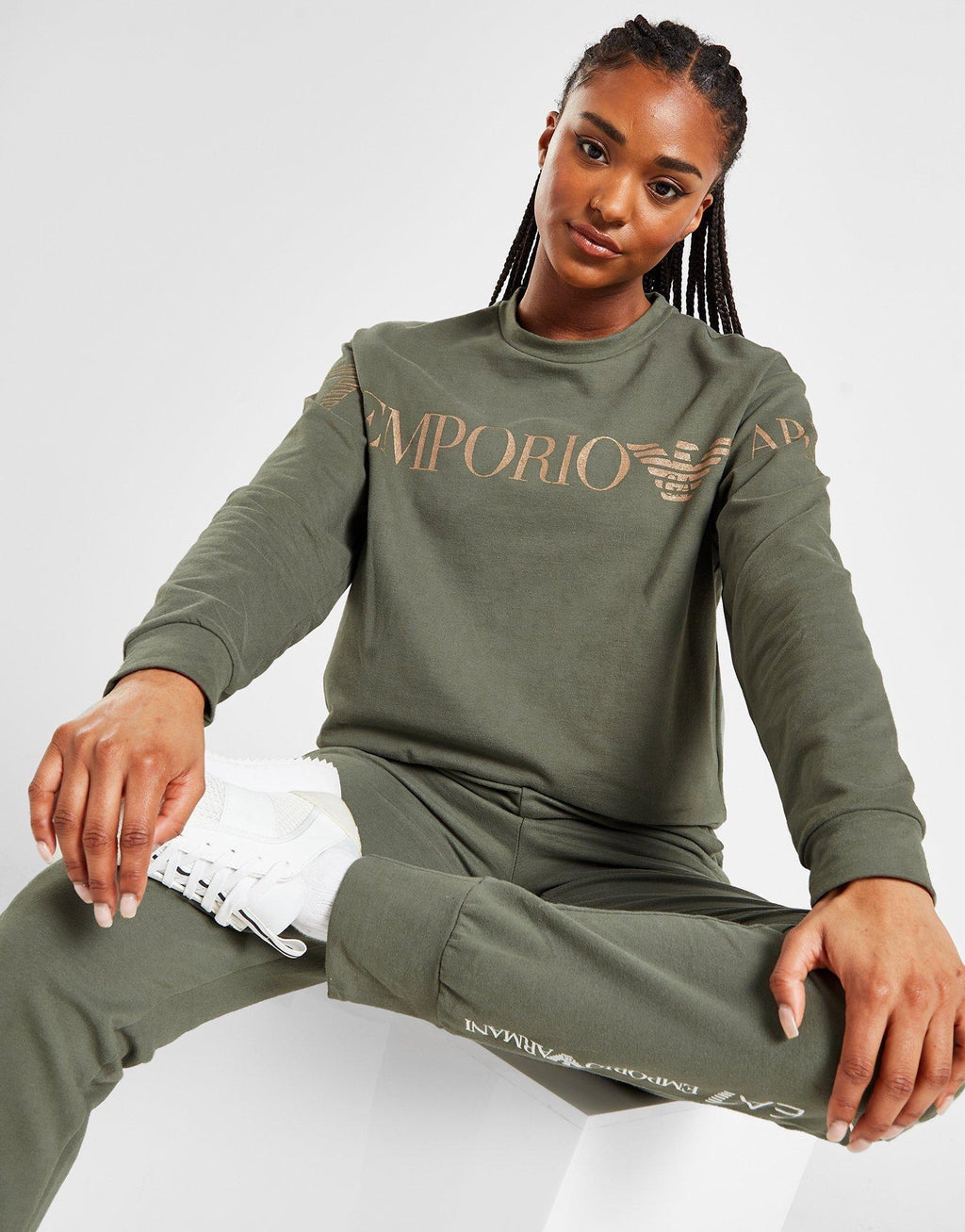 Oversized Logo Crew Sweatshirt
