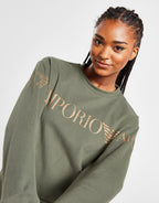 Oversized Logo Crew Sweatshirt