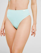 Crinkle High Waist Bikini Bottoms