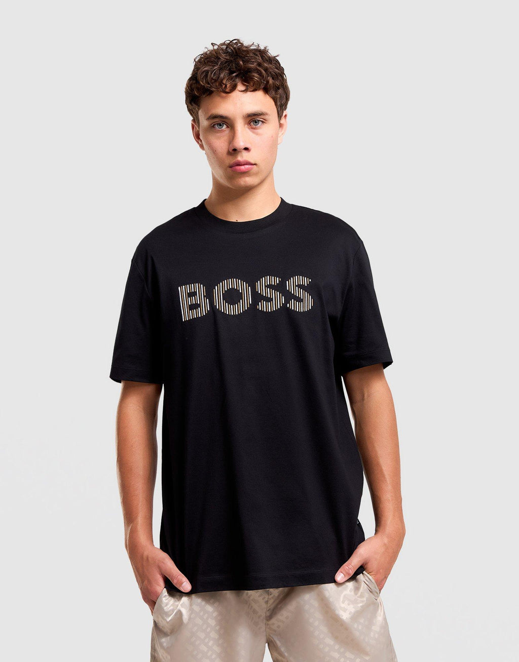Stripe Embroidered T-Shirt