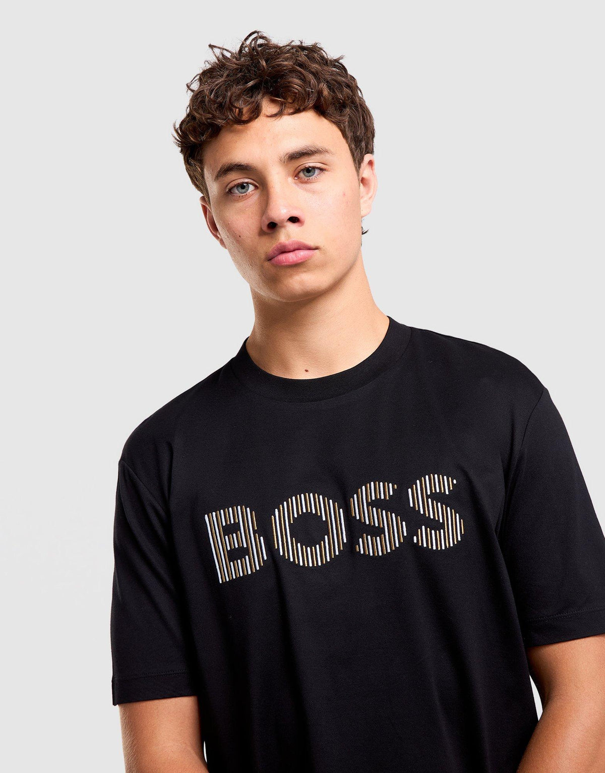 Stripe Embroidered T-Shirt