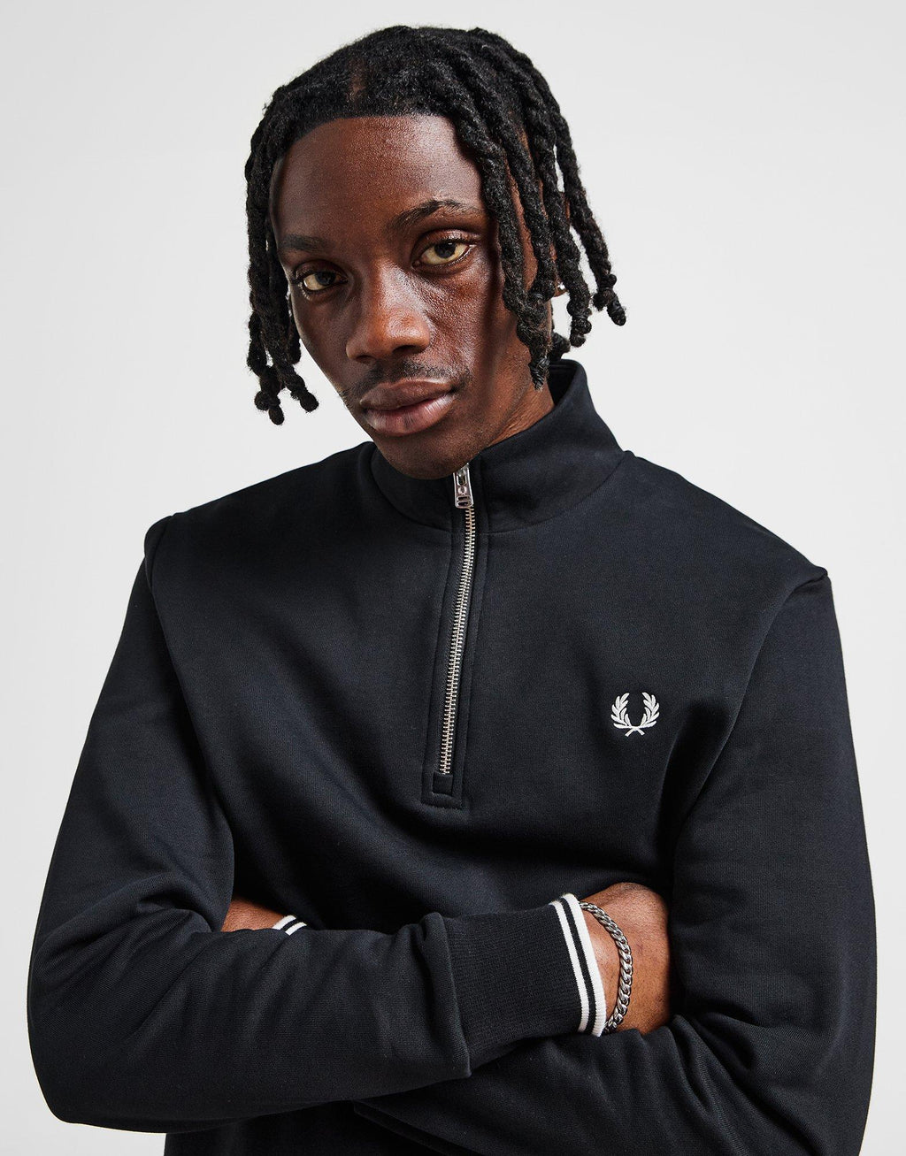 1/2 Zip Track Top