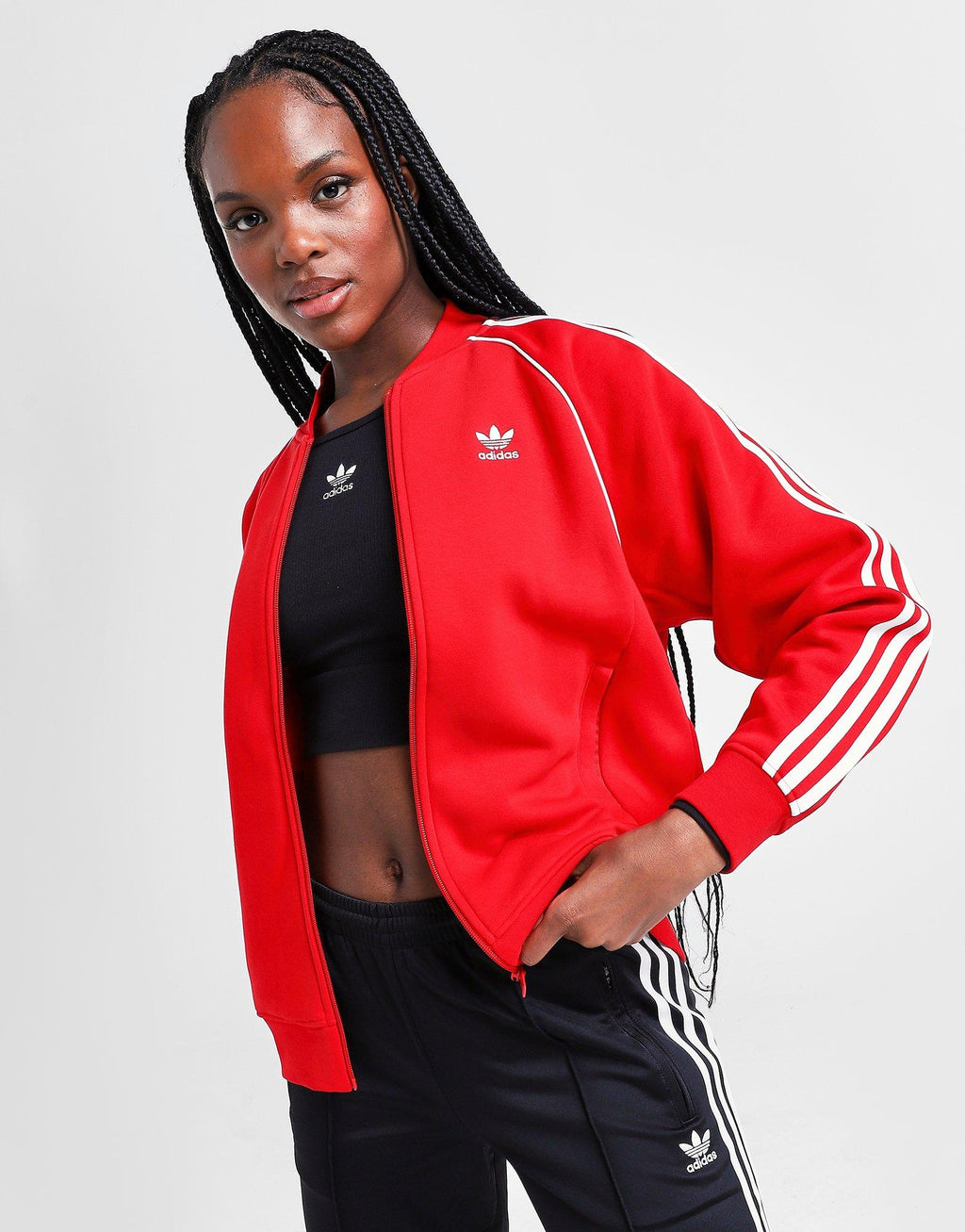 3-Stripes Fleece Bomber Jacket