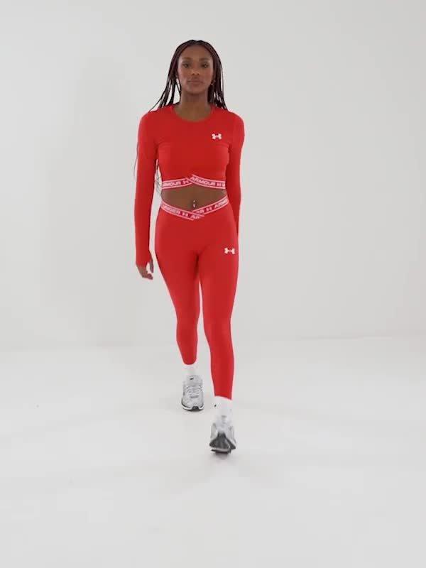 Crossover Long Sleeve Crop Top