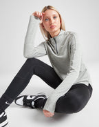 Girls' Fitness Long Sleeve 1/2 Zip Top Junior