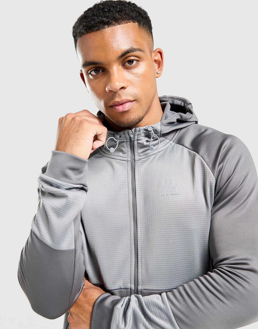 Flex Gridded Full Zip Hoodie