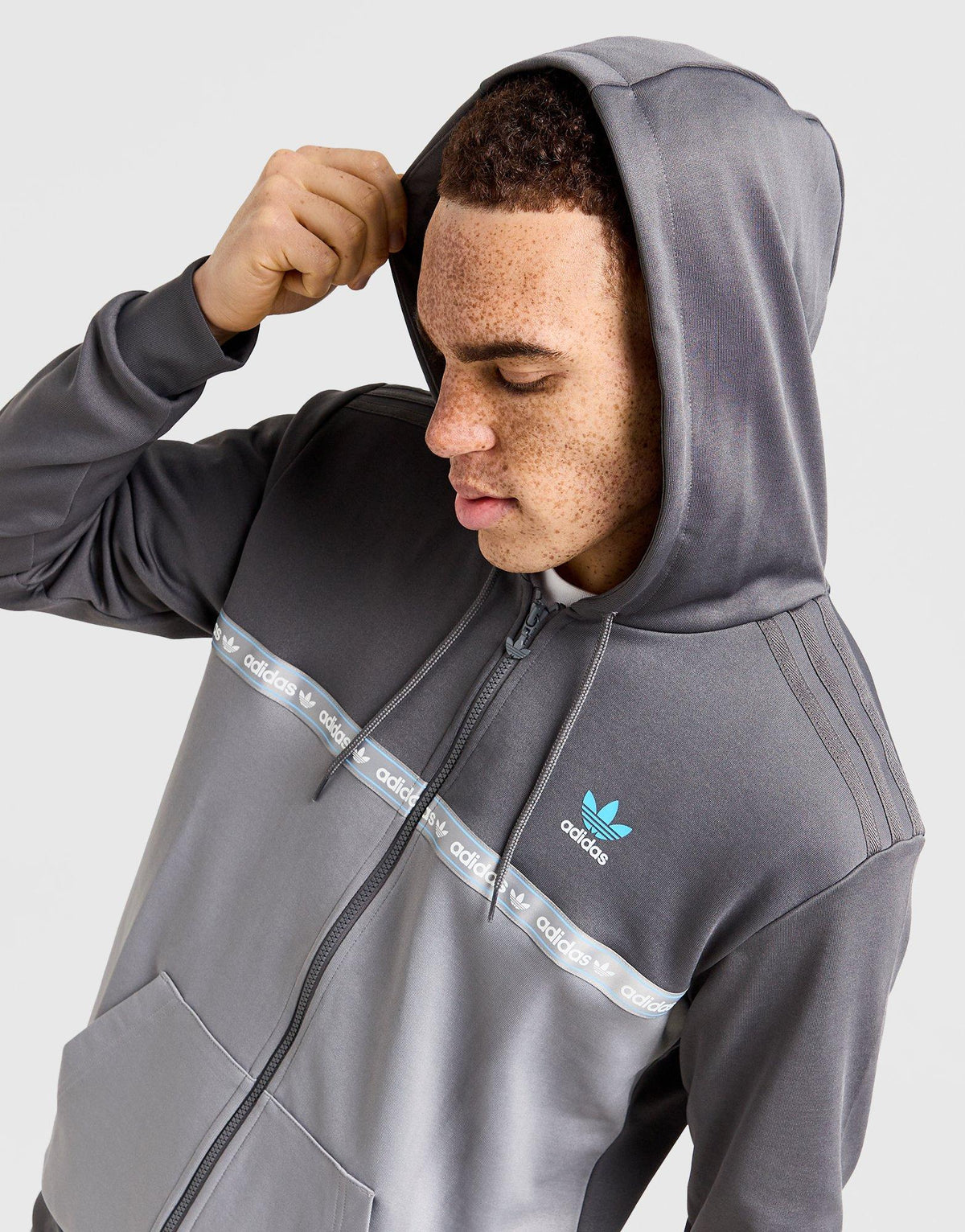 Full Zip Tape Hoodie
