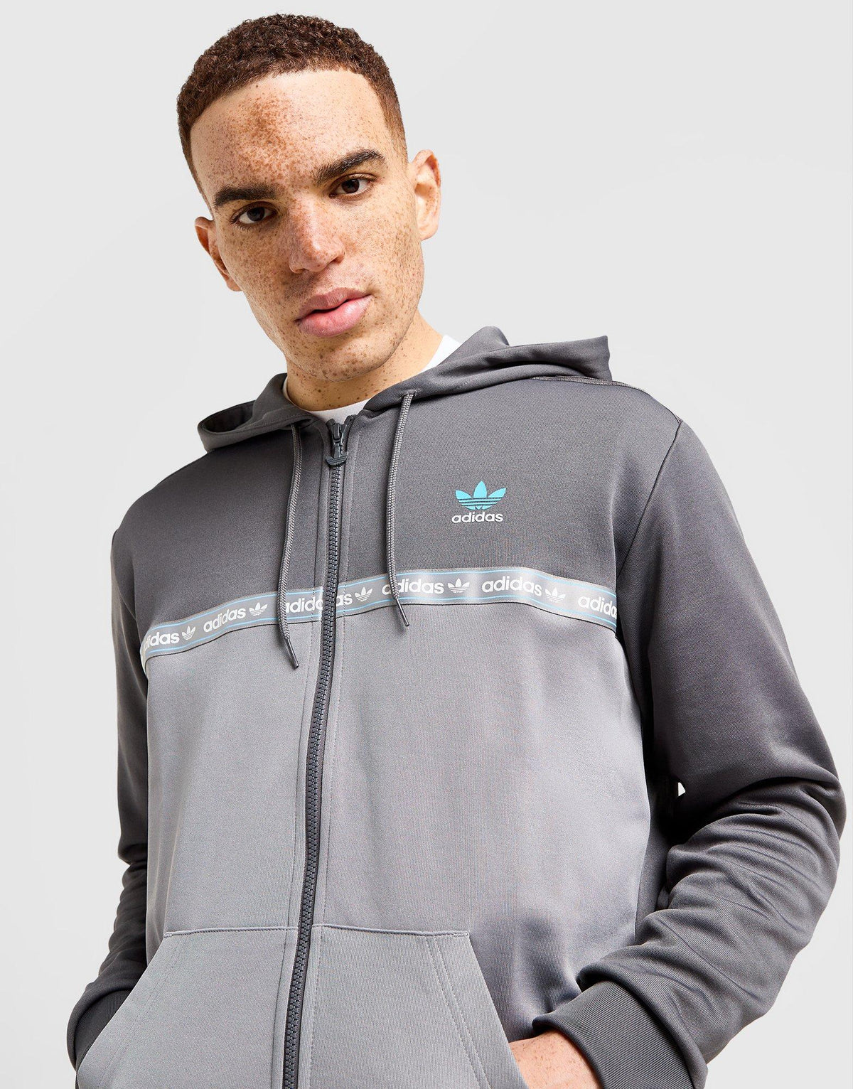 Full Zip Tape Hoodie
