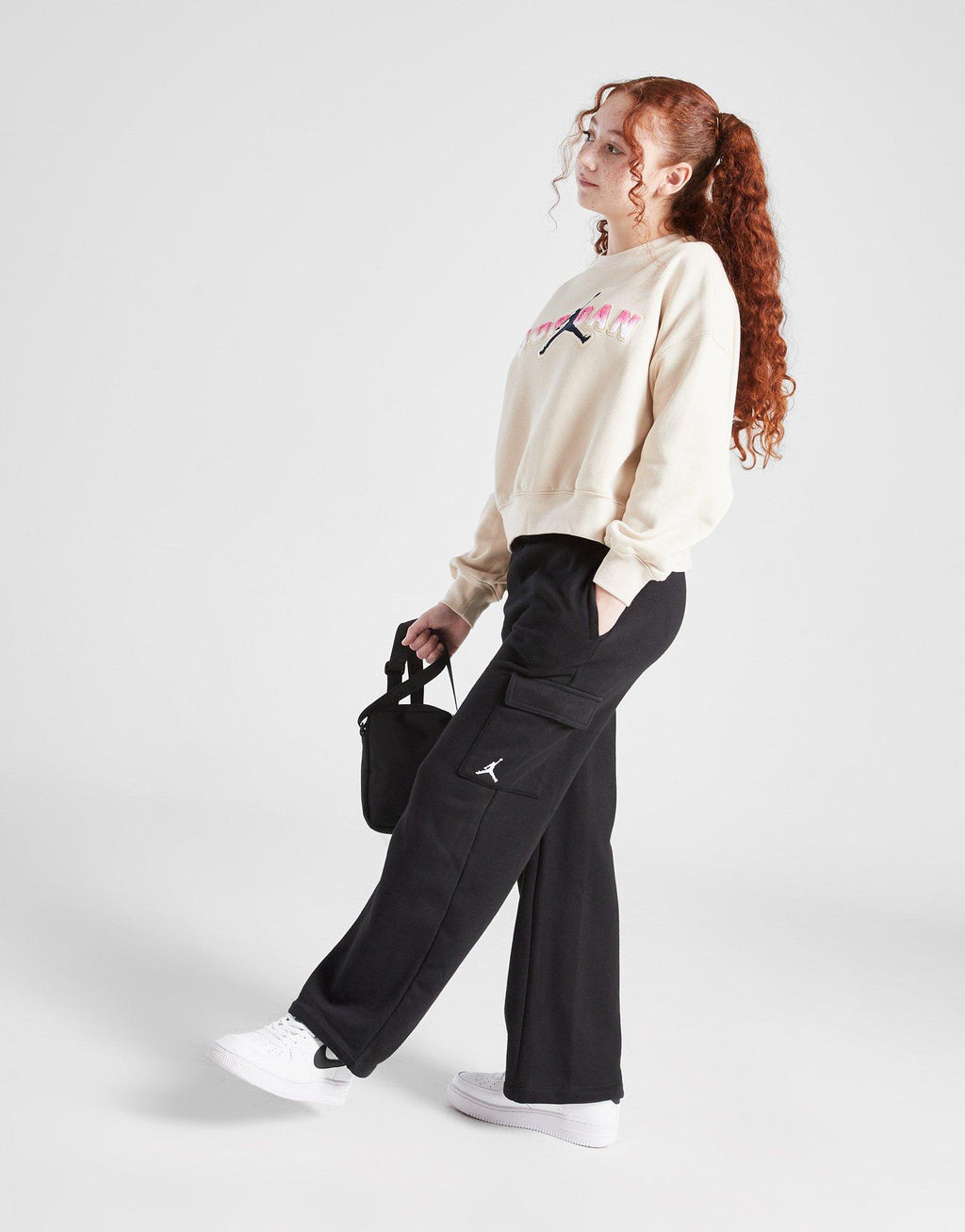 Girls' Y2K Fleece Cargo Pants Junior
