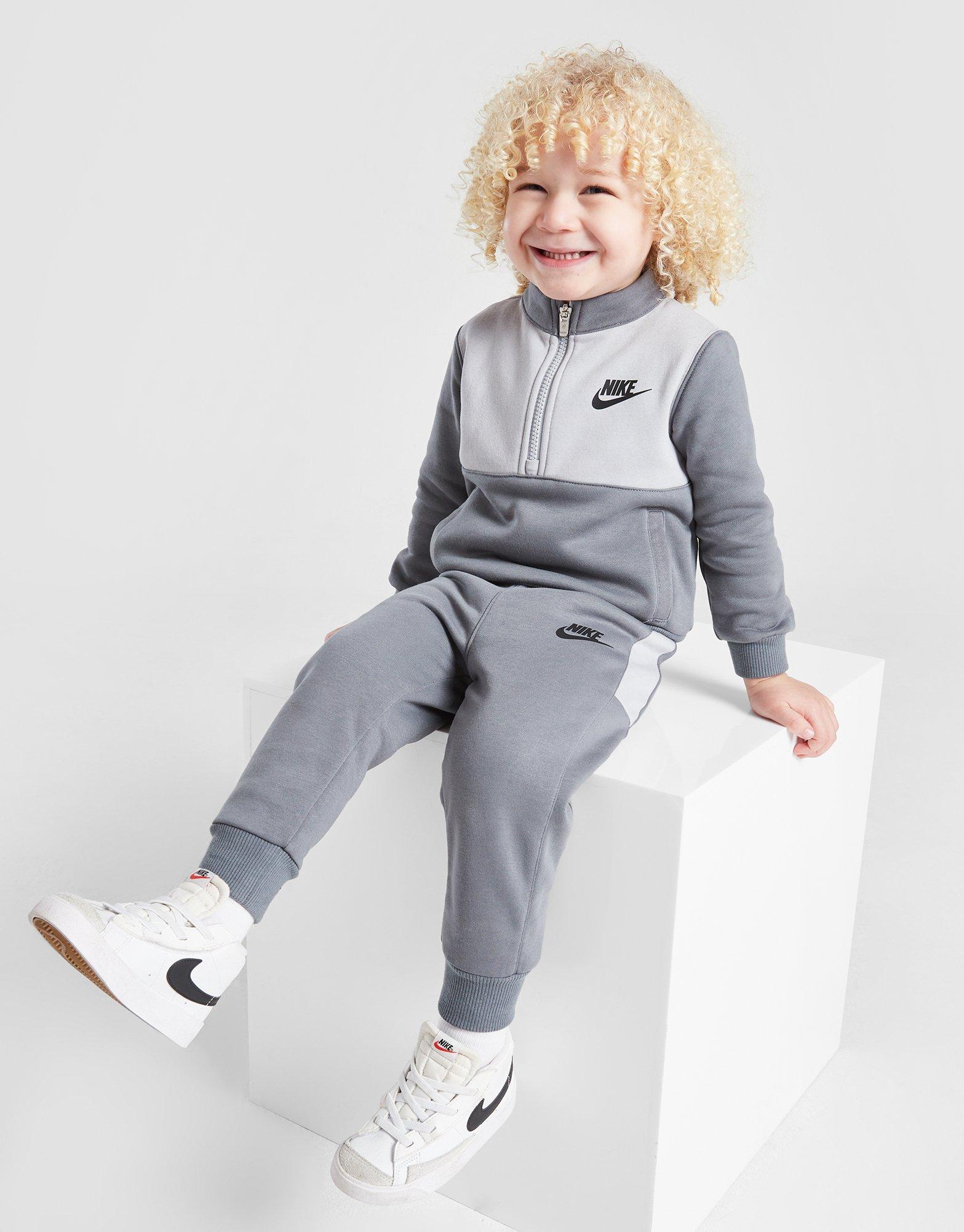 Blocked 1/4 Zip Tracksuit Children's