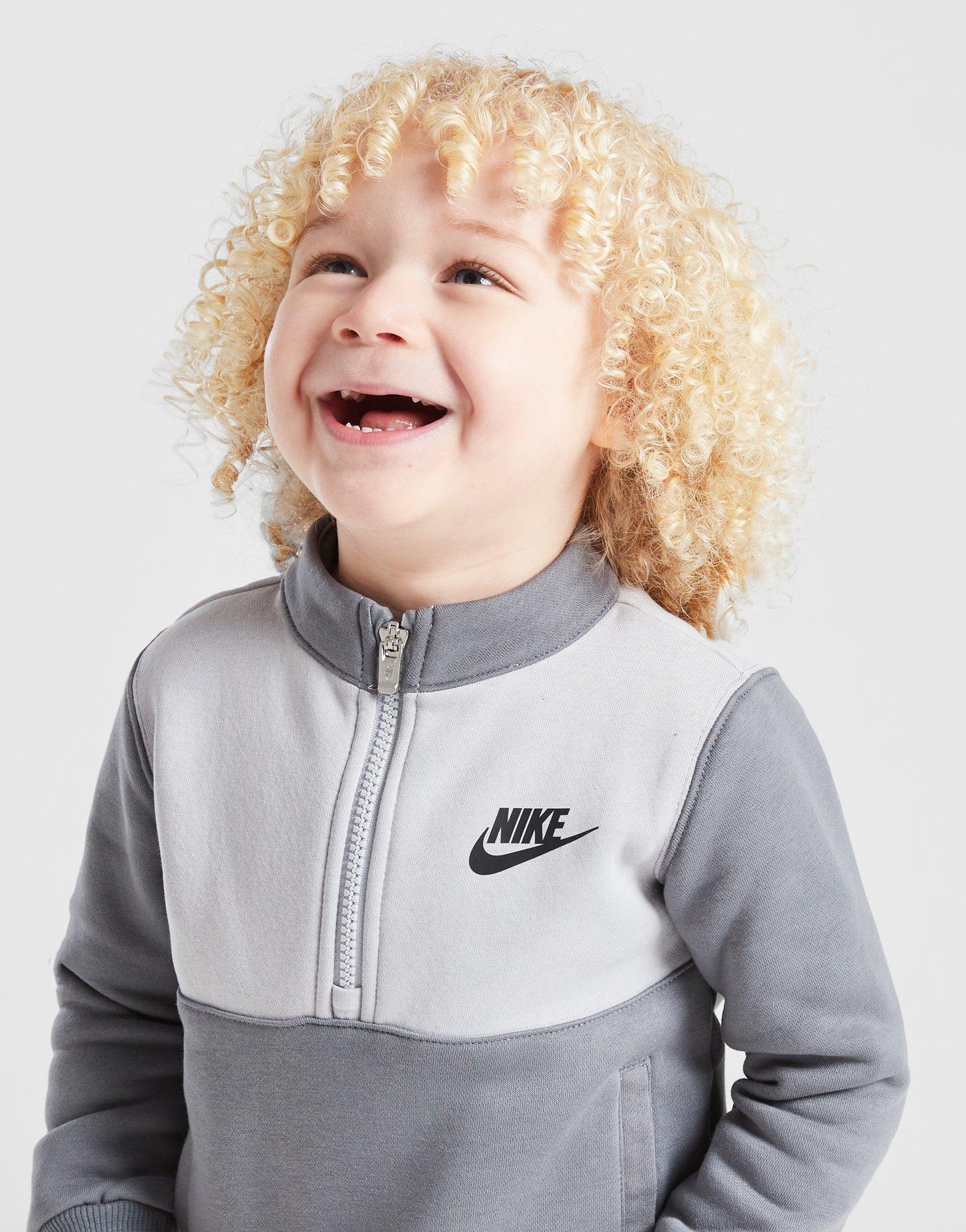 Blocked 1/4 Zip Tracksuit Children's