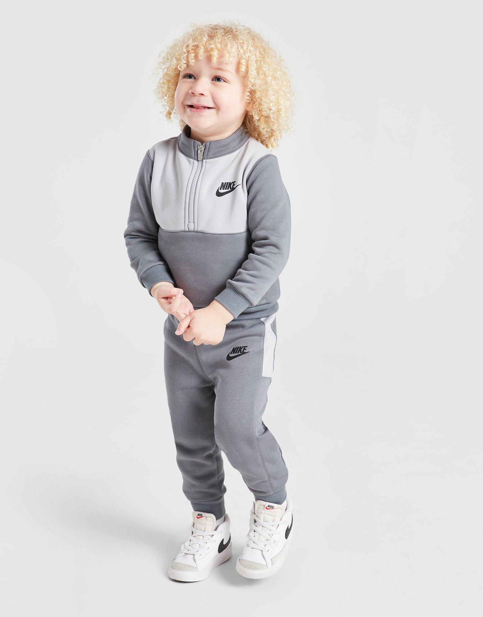 Blocked 1/4 Zip Tracksuit Children's