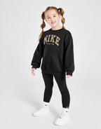 Girls' Swoosh All Over Print Glitter Set Children