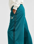 Popper Wide Leg Track Pants
