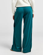 Popper Wide Leg Track Pants