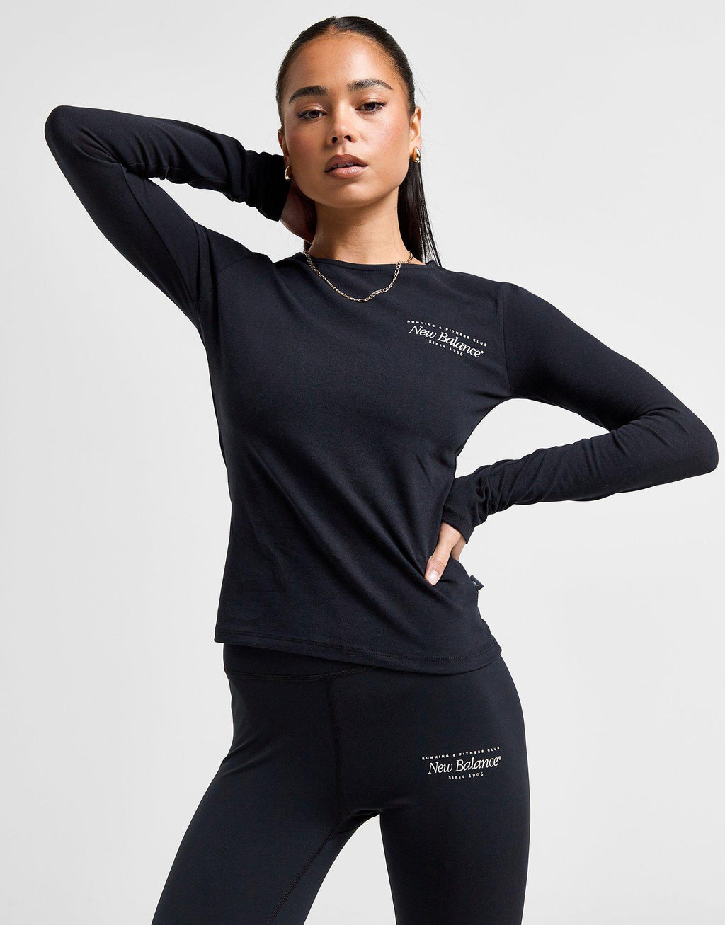 Script Long Sleeve Top