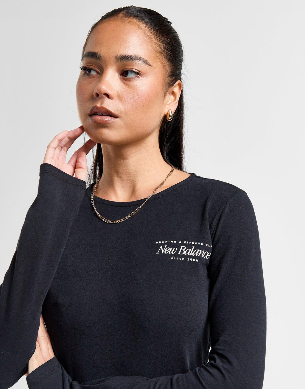 Script Long Sleeve Top
