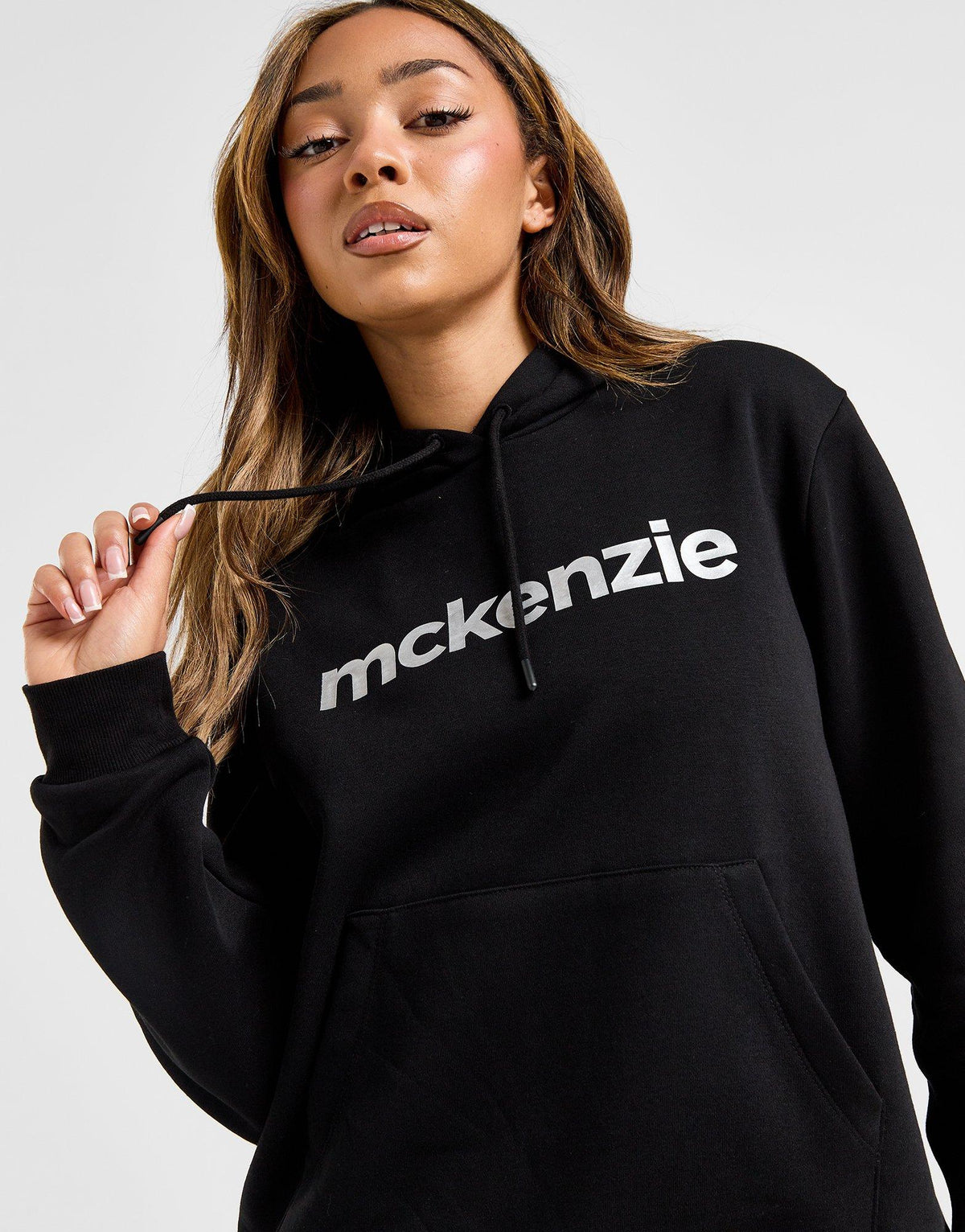 Metallic Logo Overhead Hoodie