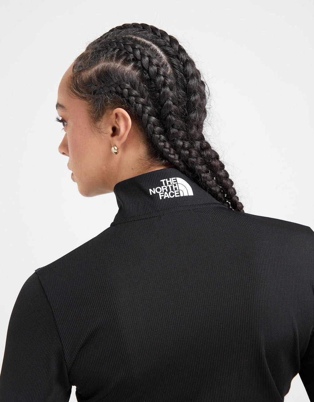 Rib Long Sleeve Full Zip Top