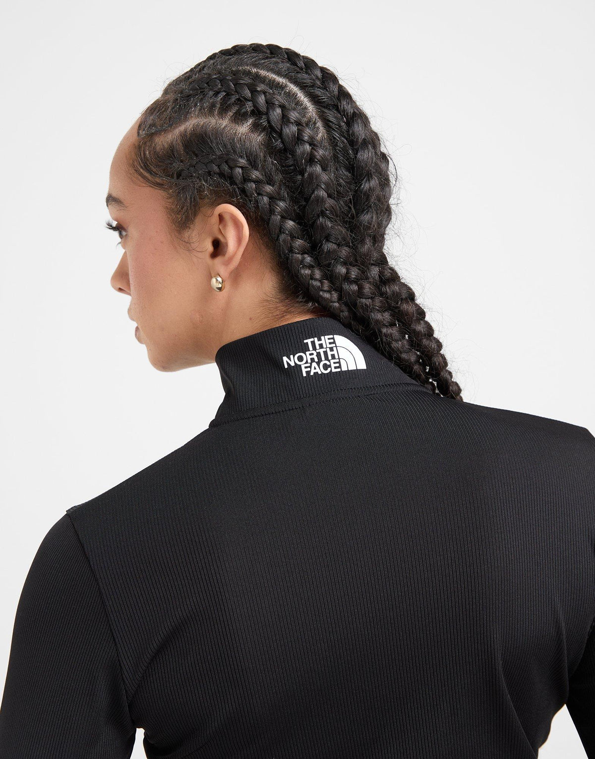 Rib Long Sleeve Full Zip Top