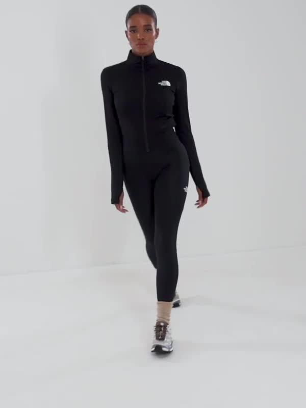 Rib Long Sleeve Full Zip Top