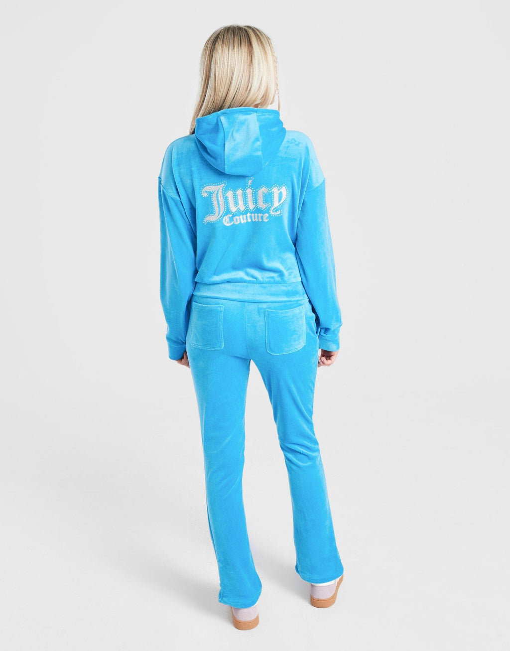 Girls' Crop Full Zip Flare Tracksuit Junior