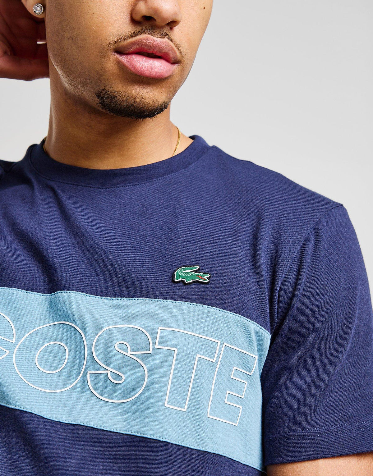 Colour Block Branded T-Shirt