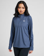 Tech Ribbed 1/4 Zip Top