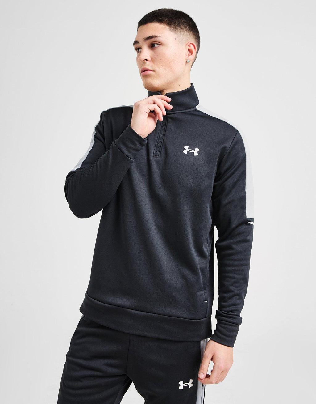 Armour Fleece 1/4 Zip Wordmark Top