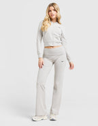 Essential Fold-Over Flare Pants