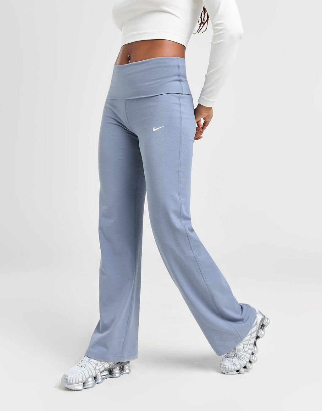 Essential Fold-Over Flare Pants