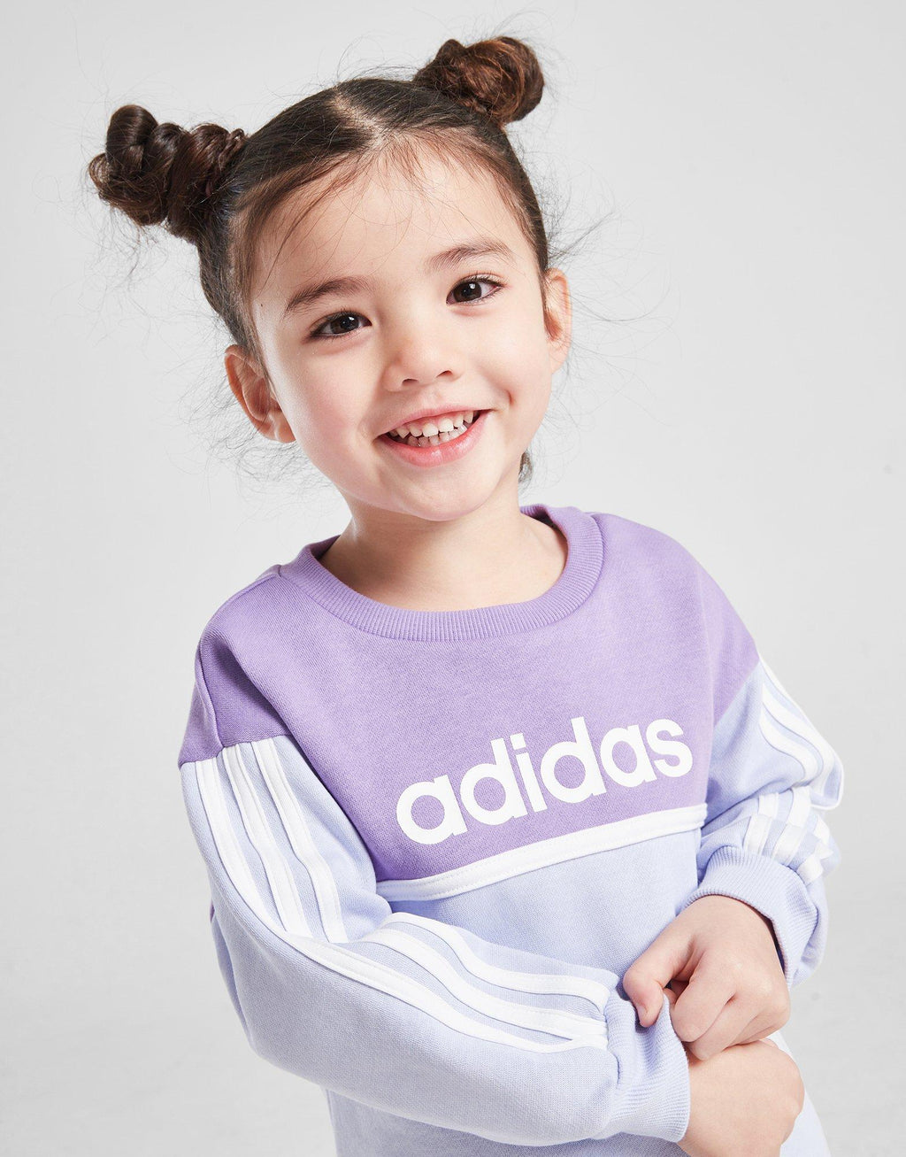 Girls' Linear Crew Tracksuit Infant