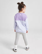 Girls' Linear Crew Tracksuit Infant