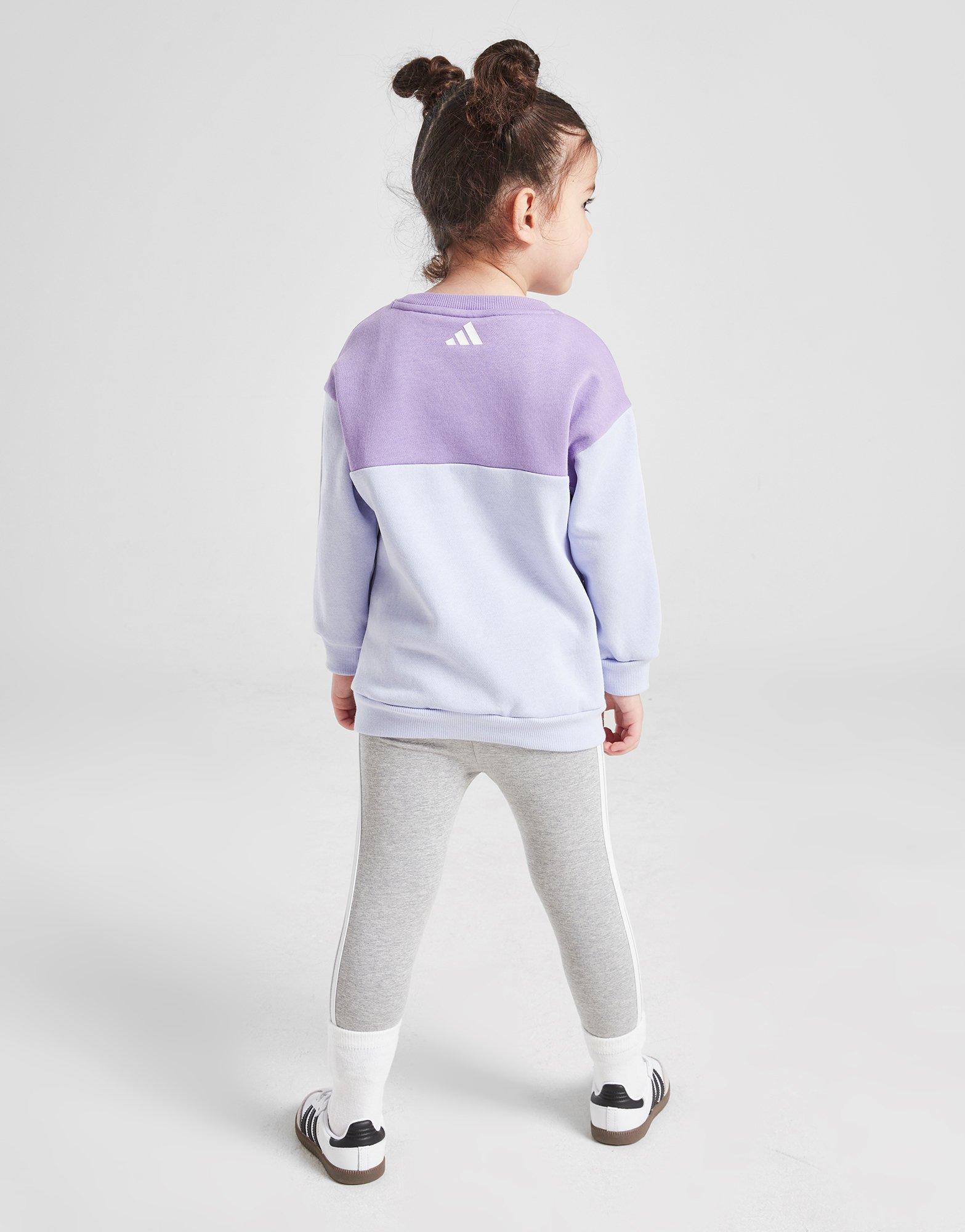 Girls' Linear Crew Tracksuit Infant
