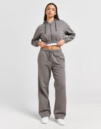 Tagra Full Zip Cropped Hoodie