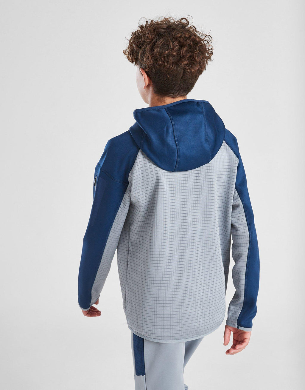 Grid Full Zip Hoodie Junior