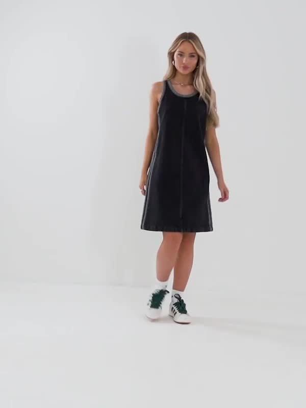 3-Stripes Denim Dress