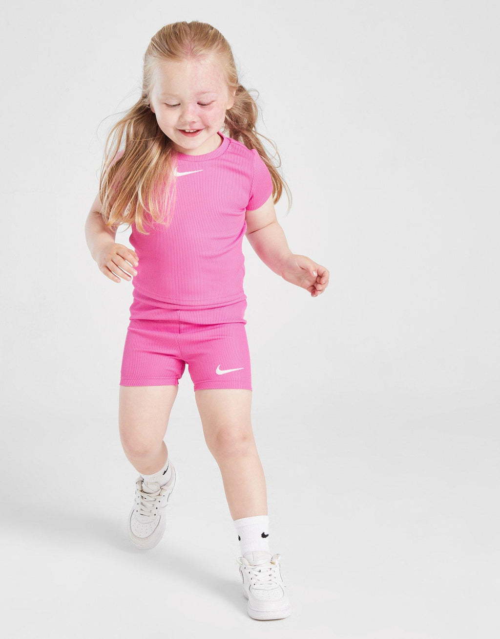 Girls' Ribbed Crew T-Shirt/Shorts Set Infant