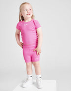 Girls' Ribbed Crew T-Shirt/Shorts Set Infant