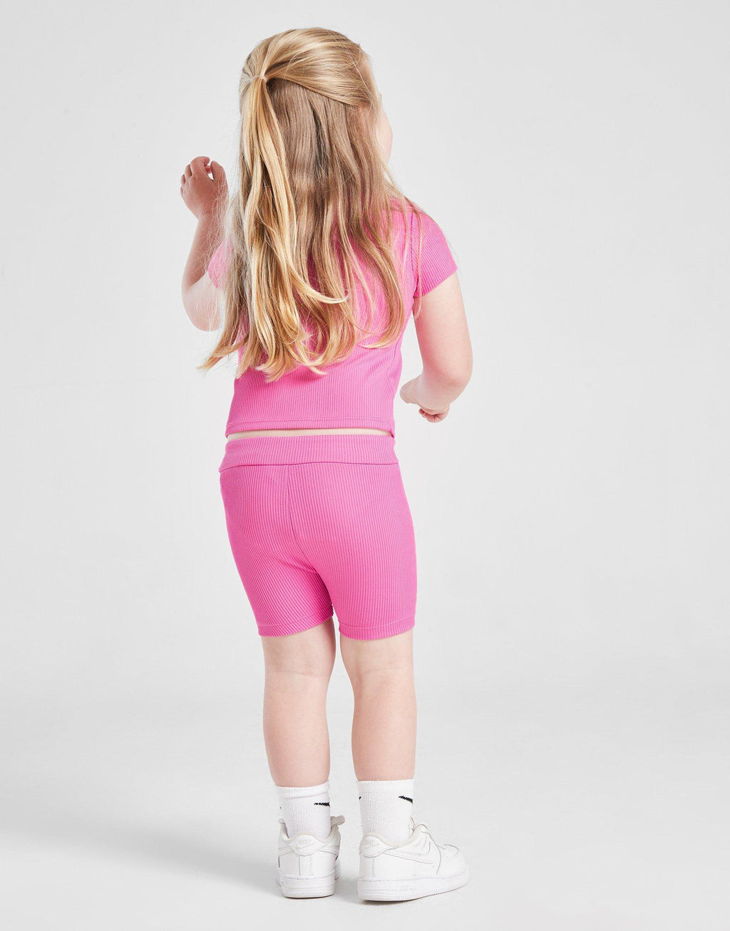 Girls' Ribbed Crew T-Shirt/Shorts Set Infant